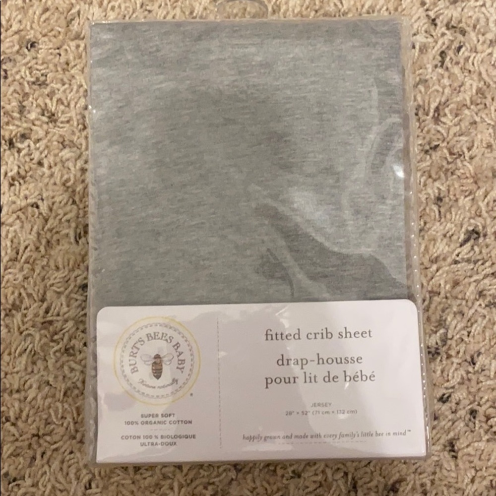 Burts Bees Baby crib sheet